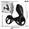 Gladiator anillo doble estimulacion vaginal y clitorial USB